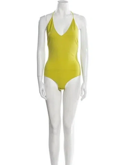 Pre-owned Bottega Veneta 2020 Cashmere Bodysuit In Yellow