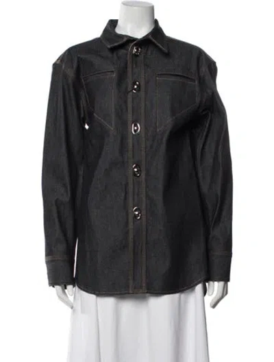 Pre-owned Bottega Veneta 2020 Denim Jacket W/ Tags In Blue