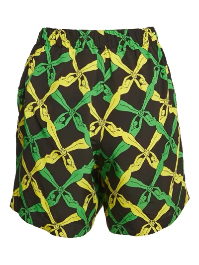 Pre-owned Bottega Veneta 2020 Figure Pattern Shorts
