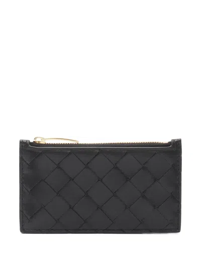 Pre-owned Bottega Veneta 2020 Intrecciato Wallet In Black