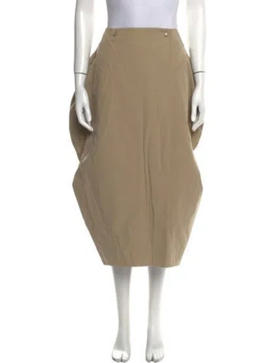 Pre-owned Bottega Veneta 2020 Midi Length Skirt In Neutral