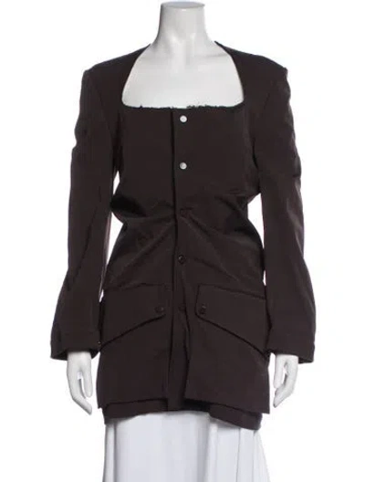 Pre-owned Bottega Veneta 2020 Nylon Coat In Brown
