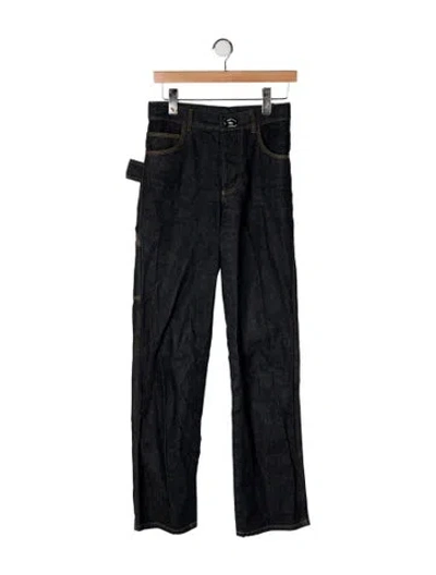 Pre-owned Bottega Veneta 2020 Straight Leg Jeans In Black