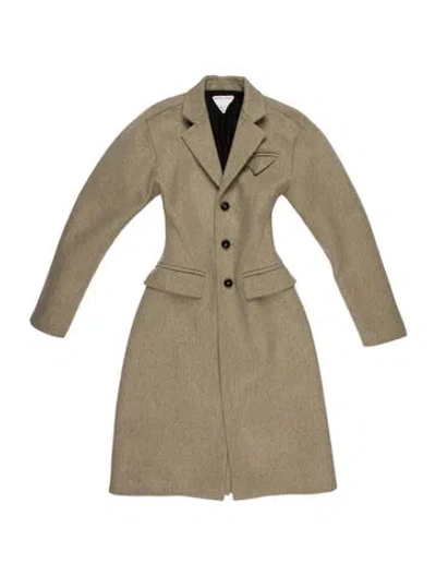 Pre-owned Bottega Veneta 2020 Wool Coat In Neutrals