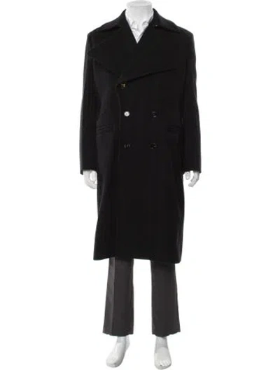Pre-owned Bottega Veneta 2020 Wool Peacoat In Black
