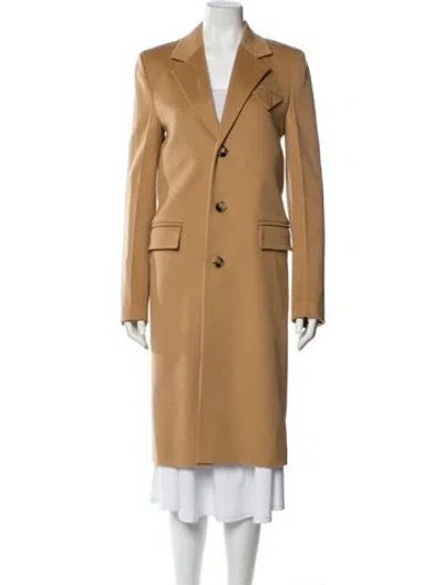 Pre-owned Bottega Veneta 2020 Wool Peacoat In Neutral