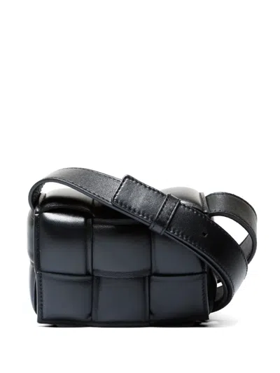 Pre-owned Bottega Veneta 2020s Candy Cassette Padded Crossbody Bag In Black