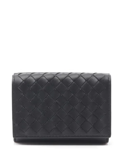 Pre-owned Bottega Veneta 2020s Intrecciato Tri-fold Wallet