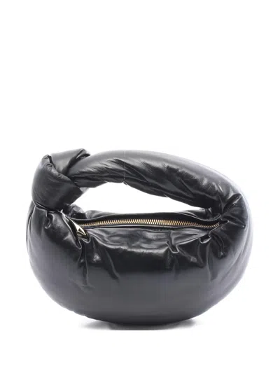 Pre-owned Bottega Veneta 20s Mini Jody Leather Tote Bag In Black