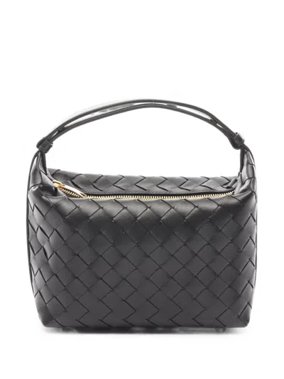 Pre-owned Bottega Veneta 2020s Mini Wallace Intrecciato Tote Bag In Black
