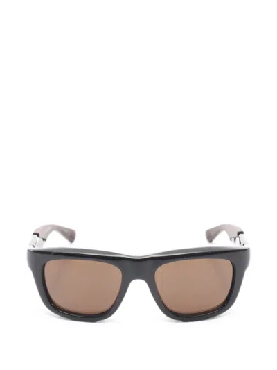 Pre-owned Bottega Veneta 2020s Square-frame Sunglasses In Brown