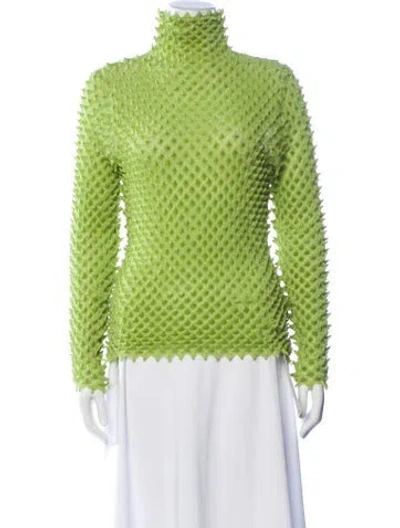 Pre-owned Bottega Veneta 2021 706208v1d80 Top In Green