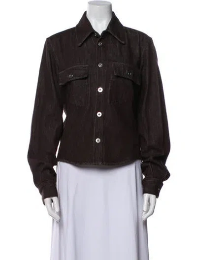 Pre-owned Bottega Veneta 2021 Denim Jacket In Brown