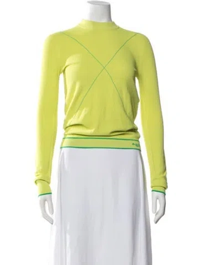 Pre-owned Bottega Veneta 2021 Mock Neck Sweater In Green