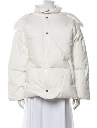 Pre-owned Bottega Veneta 2022 Down Coat In Neutrals/white