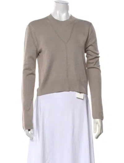 Pre-owned Bottega Veneta 2022 Silk Sweater W/ Tags In Grey