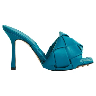 Pre-owned Bottega Veneta 2023 Escarpins Mules Lido Eu38.5 Blaster Blue Pumps Uk5.5 Us8 Nib
