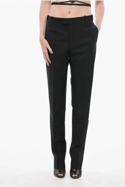 Bottega Veneta Stretch Wool Pant In Black