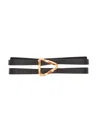 Bottega Veneta 4 Cm Point Double Belt In Multicolor
