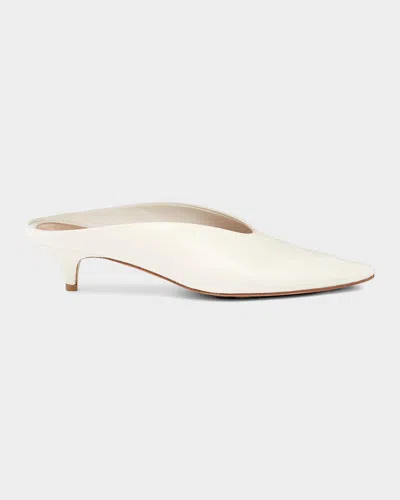 Bottega Veneta 40mm Vesta Nappa Leather Mule Pumps In Brown