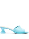 Bottega Veneta Cha Cha 50mm Leather Mules In Blue