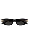 Bottega Veneta Bolt - Bv1308s-001 - Black Sunglasses In Black