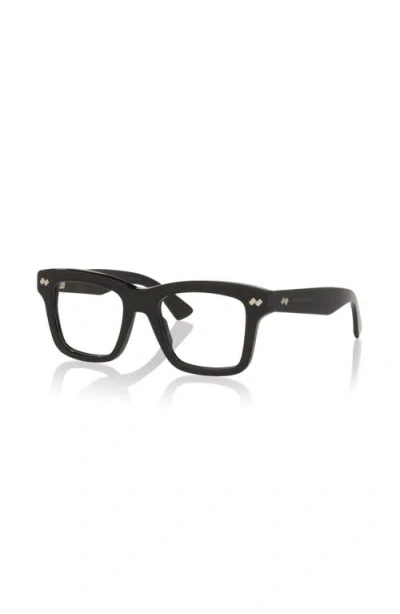 Bottega Veneta 51mm Rectangle Optical Glasses In Black