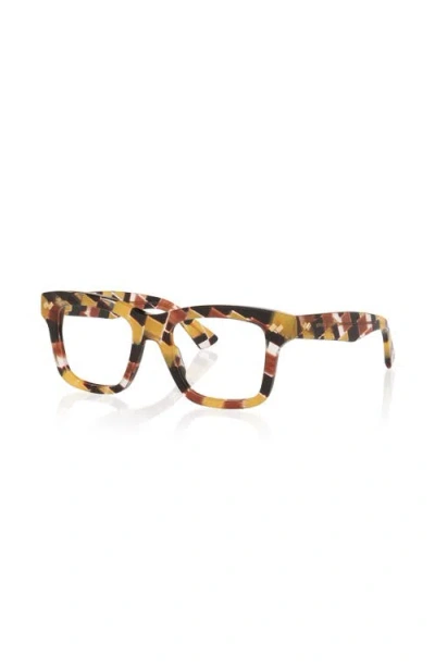 Bottega Veneta 51mm Rectangle Optical Glasses In Brown