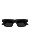 Bottega Veneta 51mm Rectangular Sunglasses In Black