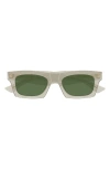 Bottega Veneta 51mm Rectangular Sunglasses In Brown