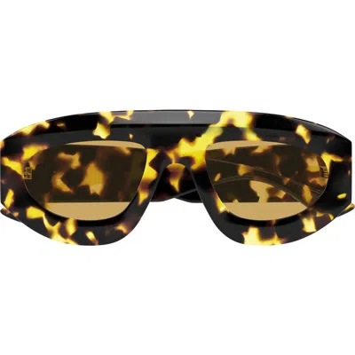 Bottega Veneta 52mm Geometric Sunglasses In Brown