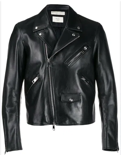 Pre-owned Bottega Veneta $5.3k Valuepre-fall 2019 Black Leather Moto Jacket