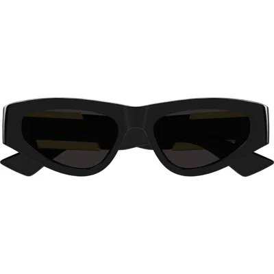 Bottega Veneta 53mm Cat Eye Sunglasses In Black