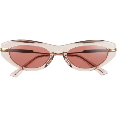 Bottega Veneta 53mm Cat Eye Sunglasses In Brown