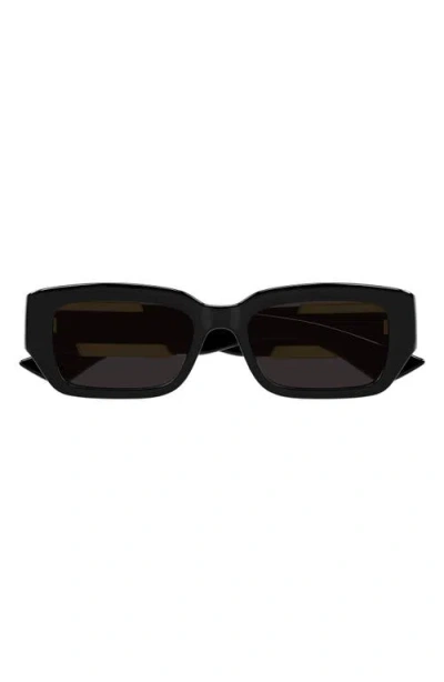 BOTTEGA VENETA BOTTEGA VENETA 53MM RECTANGULAR SUNGLASSES
