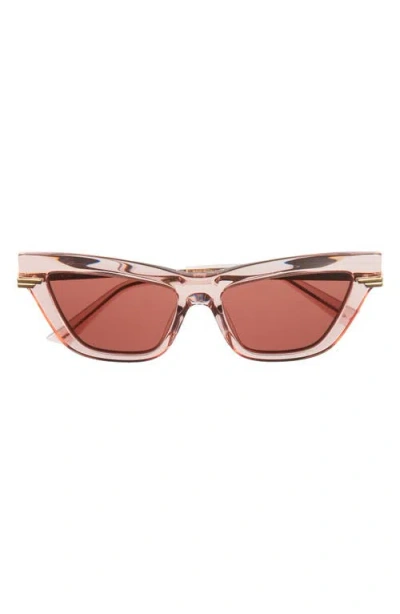Bottega Veneta 54mm Cat Eye Sunglasses In Red