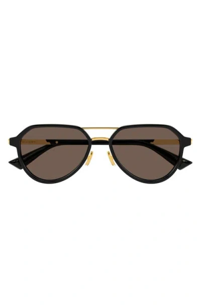 BOTTEGA VENETA BOTTEGA VENETA 55MM PILOT SUNGLASSES