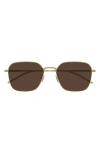 Bottega Veneta 55mm Square Sunglasses In Brown