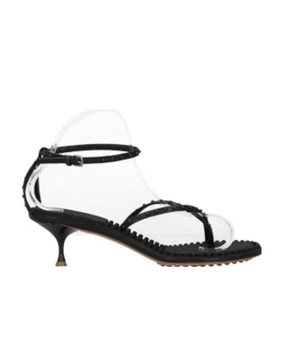 Bottega Veneta 55mm Stud-embellished Sandals In Black