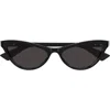 Bottega Veneta 56mm Cat Eye Sunglasses In Black