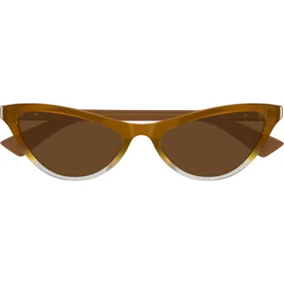 Bottega Veneta 56mm Cat Eye Sunglasses In Brown