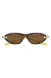 Bottega Veneta Bv1390s Signature Icons 002 Havana Gold Brown Sunglasses In Havana