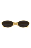 Bottega Veneta Sardine Logo Engraved Metal Sunglasses In Gold