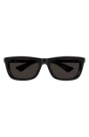 Bottega Veneta 58mm Square Sunglasses In Black