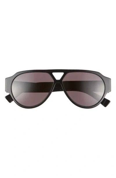 Bottega Veneta 59mm Pilot Sunglasses In Black
