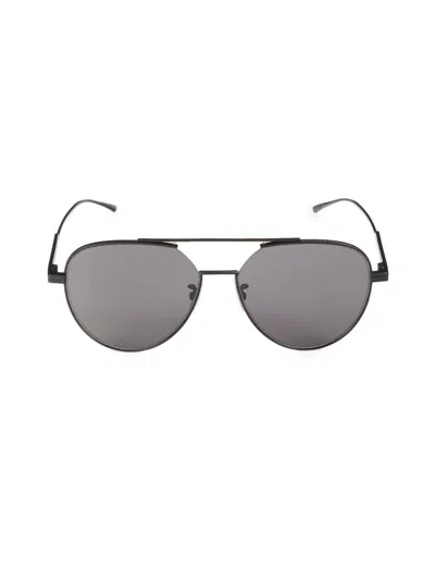Bottega Veneta 59mm Round Aviator Sunglasses In Gray