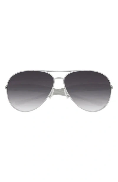 BOTTEGA VENETA BOTTEGA VENETA 64MM OVERSIZE PILOT SUNGLASSES