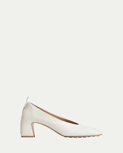 Bottega Veneta 65mm Plonge Calf Leather Pumps In Neutral