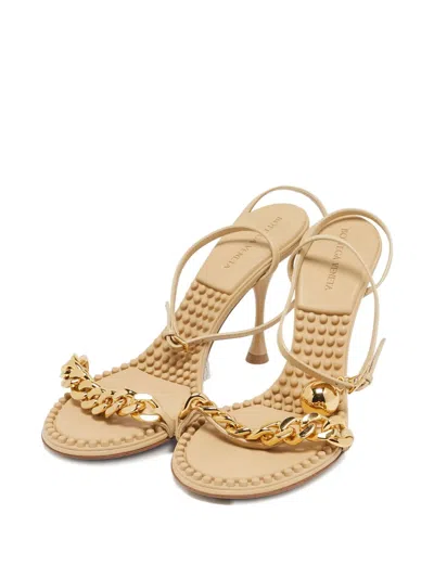 Pre-owned Bottega Veneta 80mm Chain-link Leather Sandals