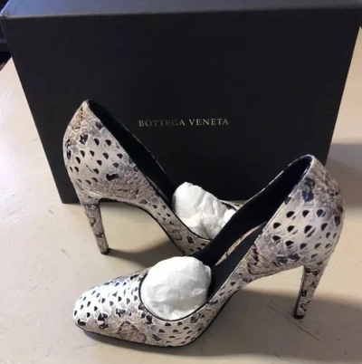 Pre-owned Bottega Veneta $860  Women's Leather Shoes Black Pearl Us 8 ( 38 Eu) Italy In Multicolor
